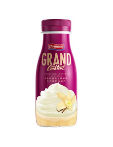 Молочный коктейль Ehrmann Grand Cocktail ванильный пломбир 4,0% 260 г.