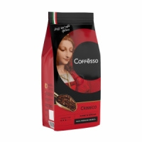 Кофе зерновой Coffesso Classico Italiano мягкая упаковка 250 г.
